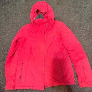roxy ski coat size 14 youth or adult small hot pink used like new